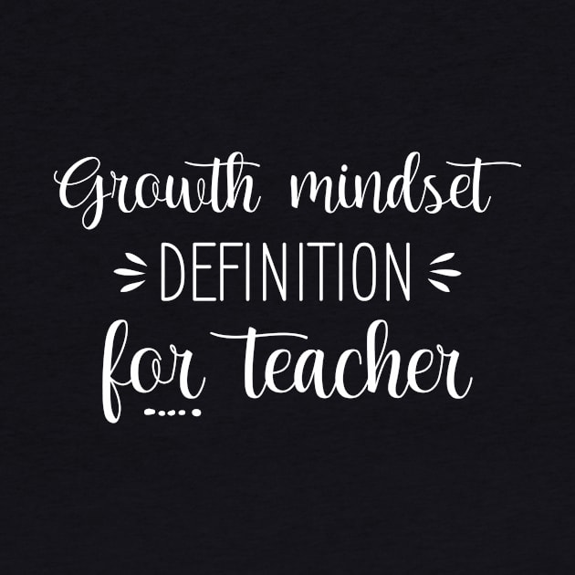 Growth Mindset Definition For Teacher by printalpha-art